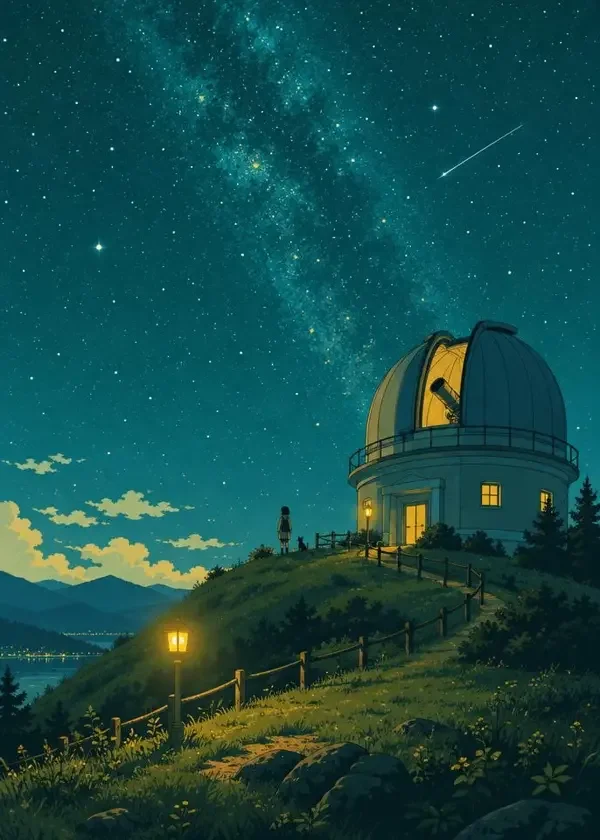 星轨观测站封面插画